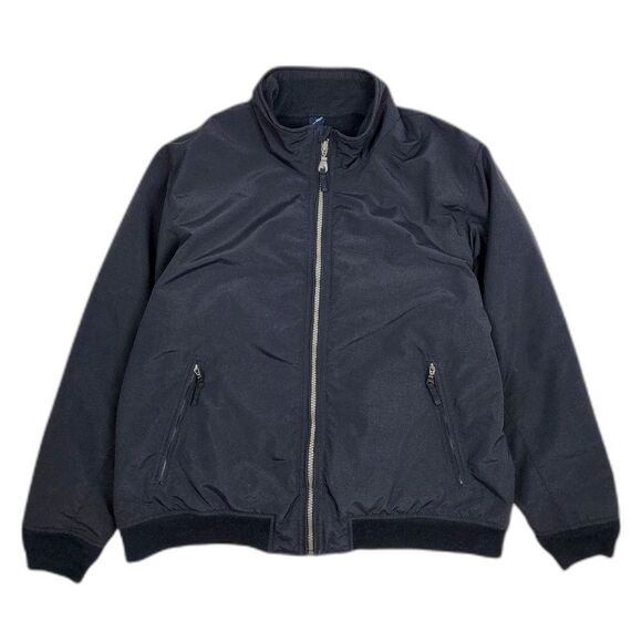 Lands' End Other - Lands End Black Bomber Jacket Fleece Lined Parka Zip Up Size XL 46-48